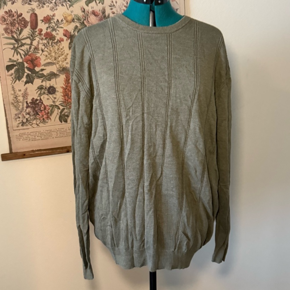 Light Weight Olive Green Sweater